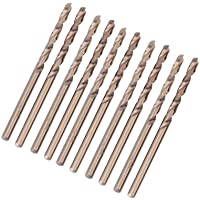 Xinrub Juego de Brocas de Cobalto M35 Juego de Taladros de HSS-CO para Taladrar en Acero Inoxidable (3mm)